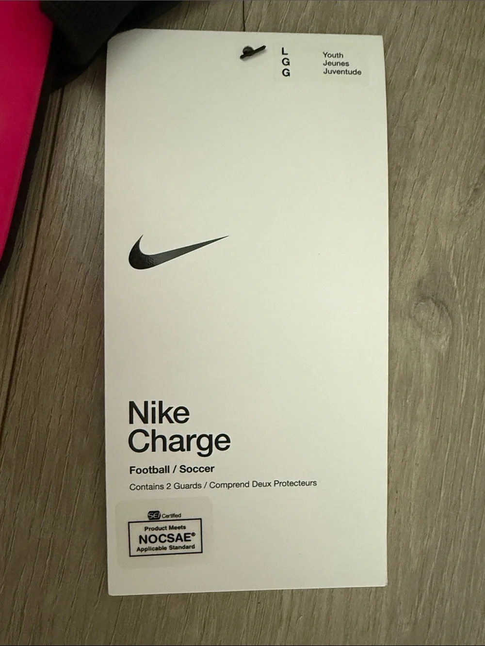 Nike Youth Charge Shin Guard Football Soccer Size Large